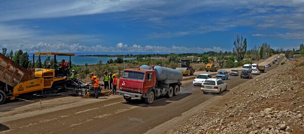 Ысык-Көл облусунун Тамчы — Бактуу Долоноту жолунун 38 чакырымы 15-июнга чейин бүтөт Ысык-Көл облусунун Тамчы — Бактуу Долоноту жолунун 38 чакырымы 15-июнга чейин бүтөт - Sputnik Кыргызстан