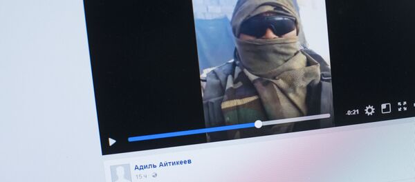 Видео, снятое кыргызстанцем, предположительно, в Сирии. Фото со страницы Facebook пользователя Адиль Айтикеев - Sputnik Кыргызстан