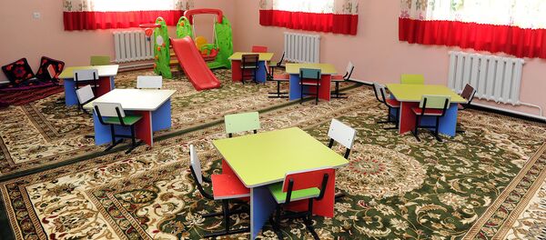 Ош облусунун Алай районундагы Гүлчө айылында 120 балага ылайыкталган бала бакча ишке берилди - Sputnik Кыргызстан