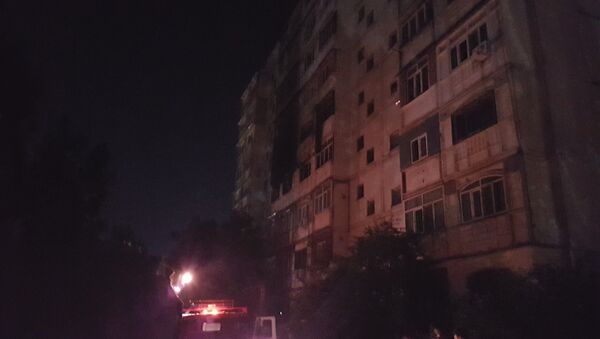 Пожар в квартире многоэтажного дома в 12-м микрорайоне Бишкека - Sputnik Кыргызстан