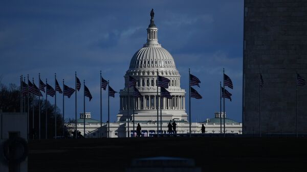 Вид на Капитолий в Вашингтоне (округ Колумбия). Архивное фото - Sputnik Кыргызстан