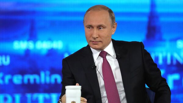 Прямая линия с президентом РФ В. Путиным - Sputnik Кыргызстан