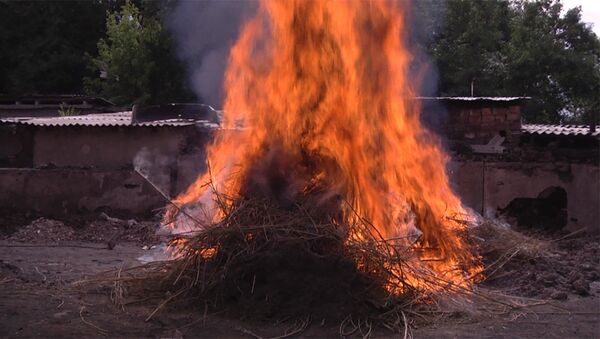 Героиновый смог — в Бишкеке сожгли 3,5 тонны наркотиков - Sputnik Кыргызстан