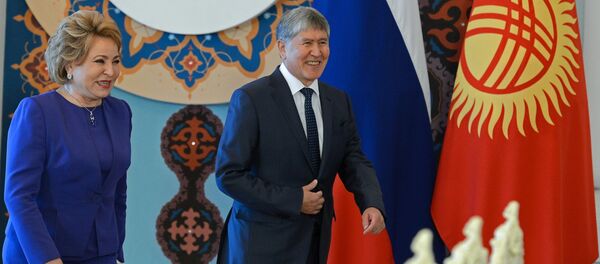Визит в Кыргызстан председателя Совета Федерации Федерального собрания РФ Валентины Матвиенко - Sputnik Кыргызстан