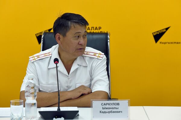 Заместитель начальника Главного управления ПМ МВД Ыманалы Саркулов - Sputnik Кыргызстан