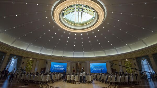 Зал приемов Энесай сделан в виде юрты. Архивное фото - Sputnik Кыргызстан
