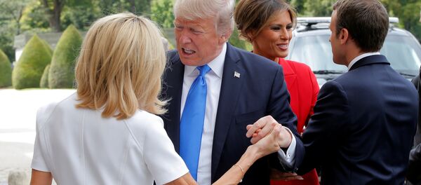 Визит президента США Дональда Трампа в Париж - Sputnik Кыргызстан