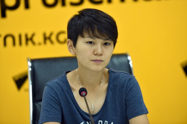 Футболистка сборной Кыргызстана и мастер спорта КР Айдана Оторбаева Футболистка сборной Кыргызстана и мастер спорта КР Айдана Оторбаева - Sputnik Кыргызстан