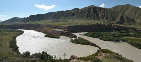Река Нарын. Архивное фото Река Нарын. Архивное фото - Sputnik Кыргызстан