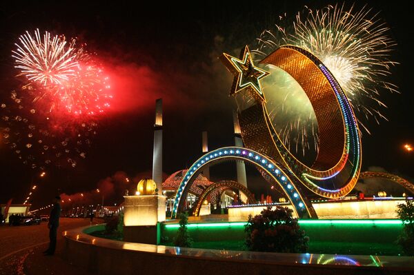 Открытие мечети имени Аймани Кадыровой в городе Аргун - Sputnik Кыргызстан