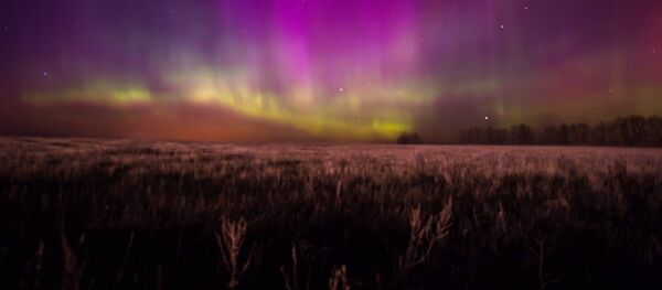 Северное сияние в Рязанской области - Sputnik Кыргызстан