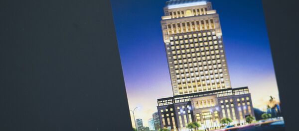 Эскиз отеля Хуалинь, на месте ресторана Нарын в Бишкеке - Sputnik Кыргызстан