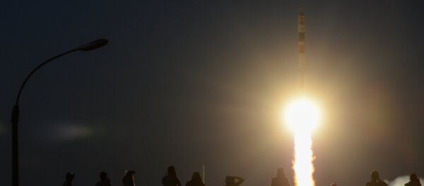 Байконур космодромунан көтөрүлгөн Союз МС-05 кемеси - Sputnik Кыргызстан