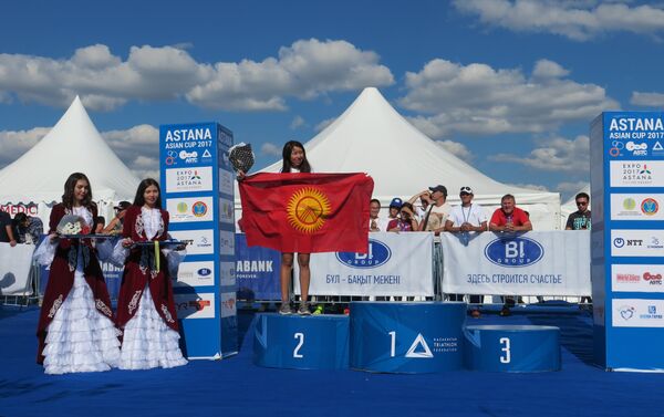 Открытый чемпионат по триатлону в Астане - Sputnik Кыргызстан