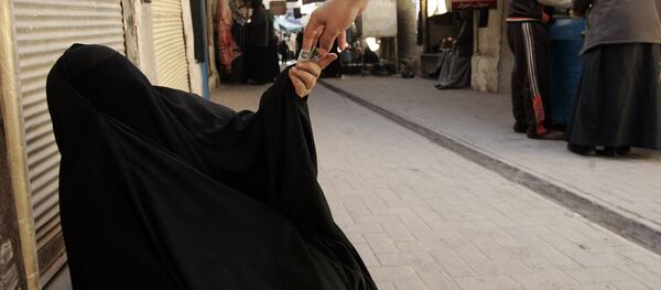 Наджаф шаарындагы кайырчы. Архив - Sputnik Кыргызстан