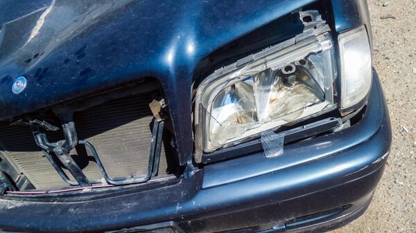 Поврежденный автомобиль в ДТП. Архивное фото - Sputnik Кыргызстан