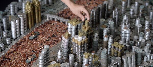 Реплика Чунцинаа, построенная из монет и агатовых камней в Китае - Sputnik Кыргызстан