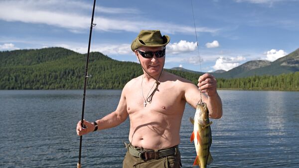 Президент РФ В. Путин провел отпуск в Республике Тыва - Sputnik Кыргызстан