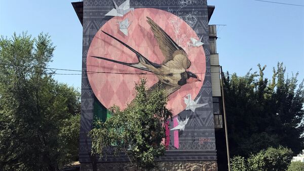Граффити арт-группы DOXA в Алматы - Sputnik Кыргызстан