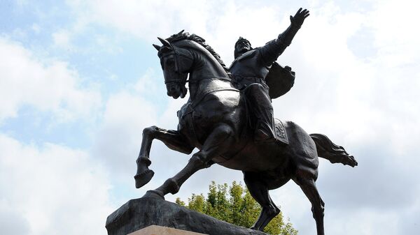 Памятник Манасу открытый в Турции. Архивное фото - Sputnik Кыргызстан