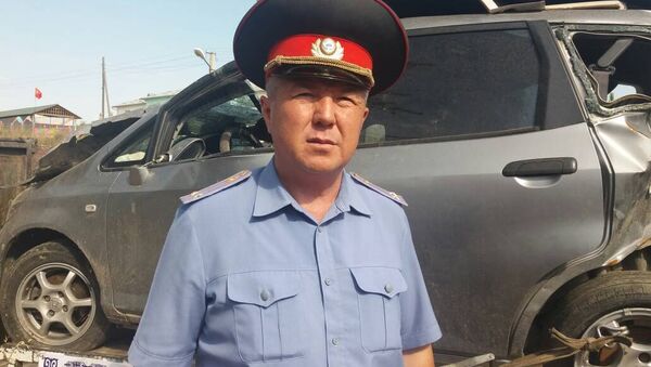 Ош облусу боюнча Кайгуул милиция бөлүмүнүн башчысынын орун басары Мадамбек Кубатов - Sputnik Кыргызстан