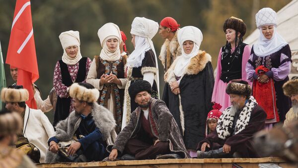 Театрализованное шое в рамках Всемирных игр кочевников на джайлоо Кырчын - Sputnik Кыргызстан