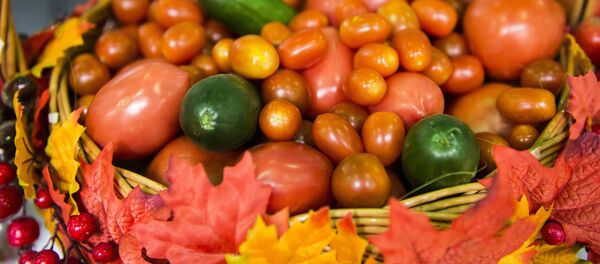 Овощи на выставке продуктов питания. Архивное фото - Sputnik Кыргызстан