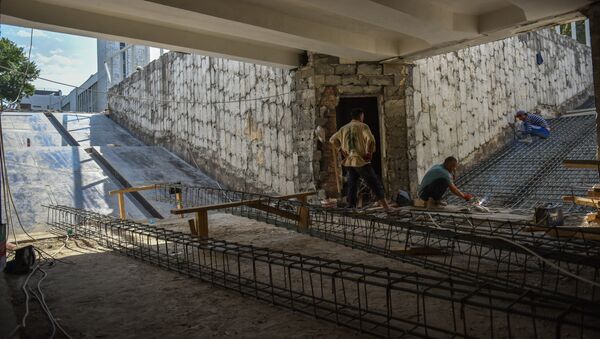 Ремонт подземного перехода в Бишкеке. Архивное фото - Sputnik Кыргызстан