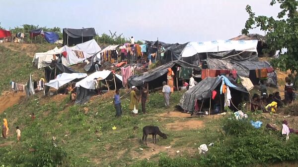 Беженцы рохинджа, бежавшие в Бангладеш из Мьянмы - Sputnik Кыргызстан