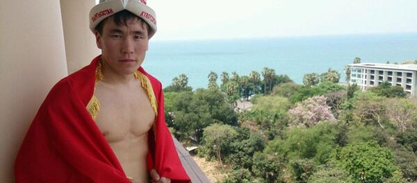 Тайбоксер из Кыргызстана Жаныбек Бейшебек уулу Тайбоксер из Кыргызстана Жаныбек Бейшебек уулу - Sputnik Кыргызстан