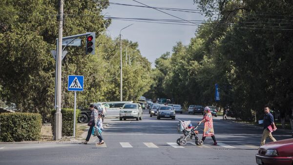 Люди переходят дорогу в Бишкеке. Архивное фото - Sputnik Кыргызстан