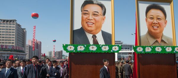 Церемония открытия нового жилого комплекса на улице Рёмён в Пхеньяне - Sputnik Кыргызстан