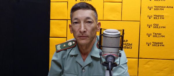 Заместитель начальника службы спасения Бишкека Мелис Назарбеков Заместитель начальника службы спасения Бишкека Мелис Назарбеков - Sputnik Кыргызстан