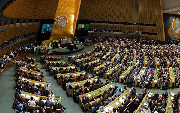 Работа 72-й Генеральной ассамблеи ООН в Нью-Йорке - Sputnik Кыргызстан