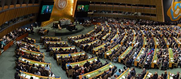 Заседание Генеральной ассамблеи ООН в Нью-Йорке. Архивное фото Заседание Генеральной ассамблеи ООН в Нью-Йорке. Архивное фото - Sputnik Кыргызстан