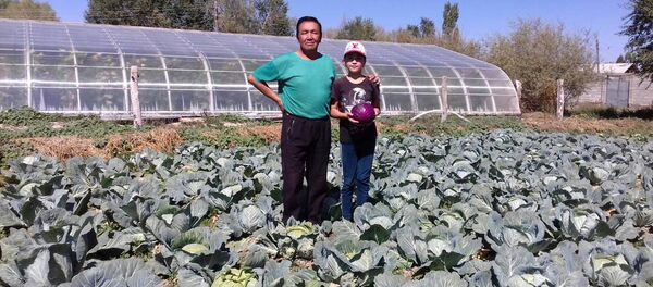 Житель села Терек-Суу Кенжетай Уркунчиев - Sputnik Кыргызстан