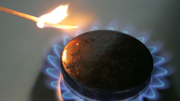 Горящий огонь на газовой плите. Архивное фото - Sputnik Кыргызстан