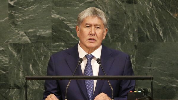 Выстуление президента КР Алмазбека Атамбаева на заседании Генеральной Ассамблеи ООН - Sputnik Кыргызстан