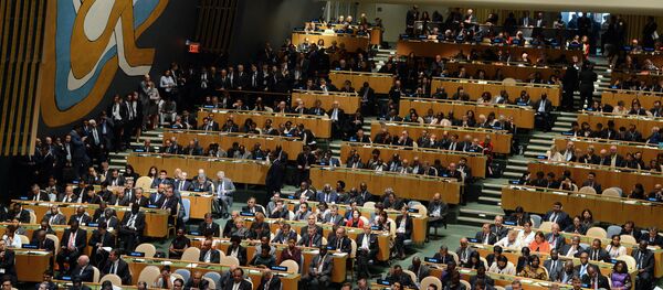 Заседание Генеральной Ассамблеи ООН в Нью-Йорке. Архивное фото Заседание Генеральной Ассамблеи ООН в Нью-Йорке. Архивное фото - Sputnik Кыргызстан