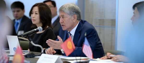 Рабочий визит в Нью-Йорк президента КР Алмазбека Атамбаева - Sputnik Кыргызстан