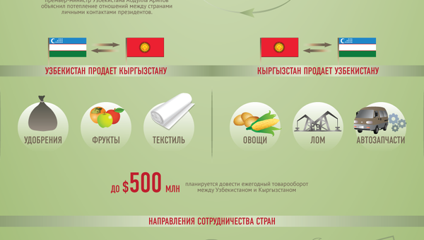 Отношения Кыргызстана и Узбекистана — инфографика - Sputnik Кыргызстан