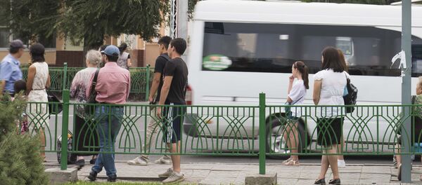 Работа маршрутной такси в городе Бишкек - Sputnik Кыргызстан