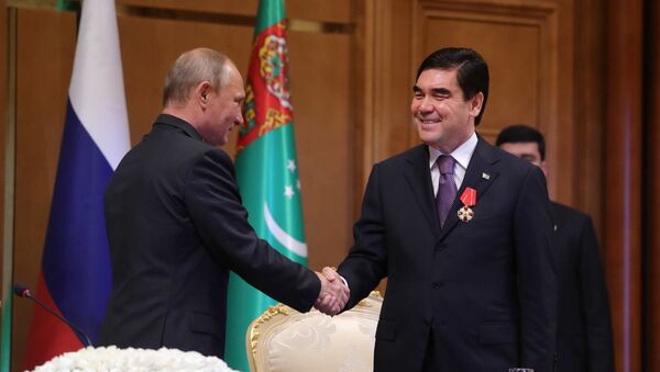 Официальный визит президента РФ В. Путина в Туркмению - Sputnik Кыргызстан