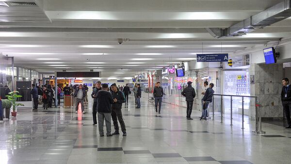 Зал ожидания международного аэропорта Манас. Архивное фото - Sputnik Кыргызстан