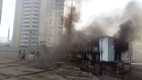 Пожар в электрической подстанции в микрорайоне Джал - Sputnik Кыргызстан
