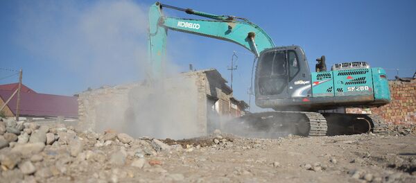 Турак үйдү түрттүрүү. Архив - Sputnik Кыргызстан