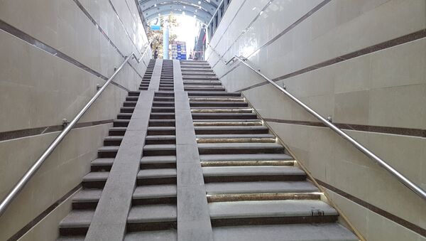 Реконструкция подземного перехода на пересечении проспекта Чуй и улицы Абдрахманова в Бишкеке - Sputnik Кыргызстан