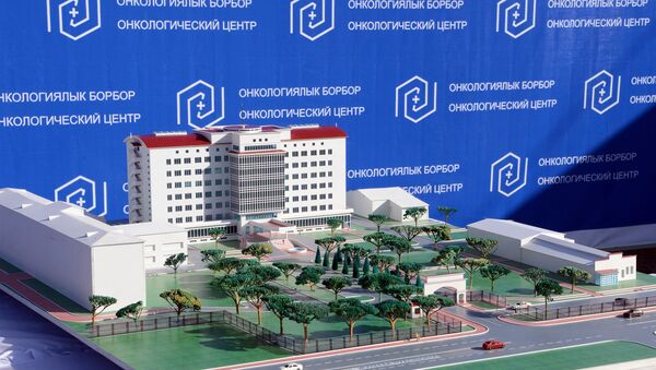 Эскиз нового корпуса Национального центра онкологии в Бишкеке. Архивное фото - Sputnik Кыргызстан
