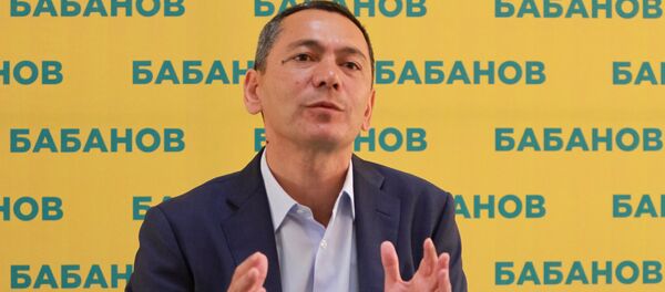 Кандидат в президенты от оппозиции Омурбек Бабанов - Sputnik Кыргызстан