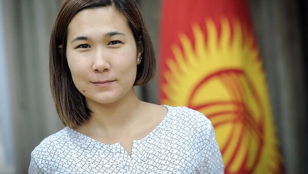 Назначенная пресс-секретарем премьер-министра Кыргызстана Урмат Кабылова - Sputnik Кыргызстан